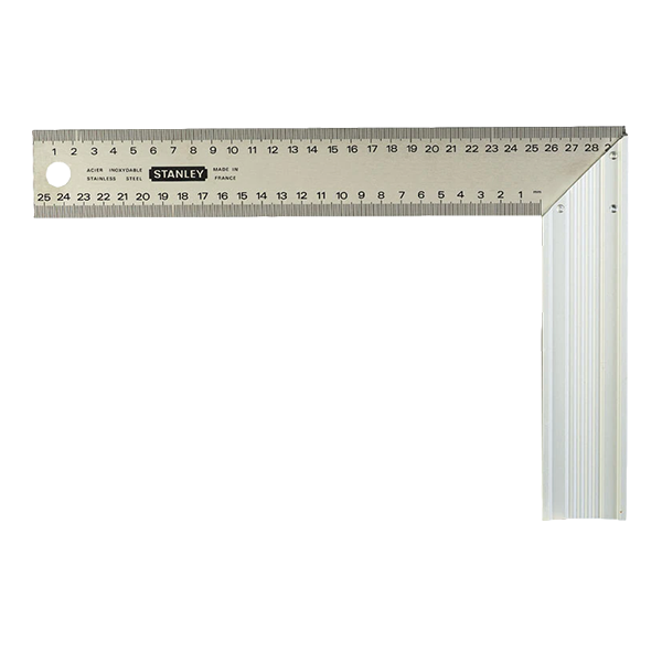 Kątownik stalowy z podziałką (200 x 300 mm)
